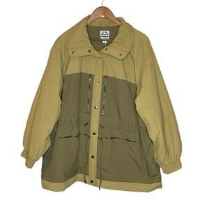 Future Collective Reese Blutstein Womens Colorblock Jacket Sz XXL Green Gorpcore